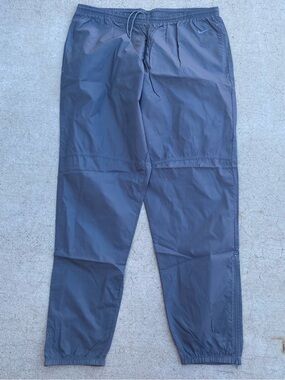 Vintage Nike Nylon Track Pants Tonal Grey 1990s